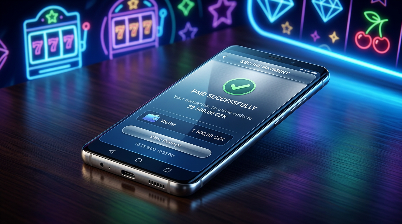Detailní pohled na digitální peněženku NeteraPay v mobilním rozhraní online kasina