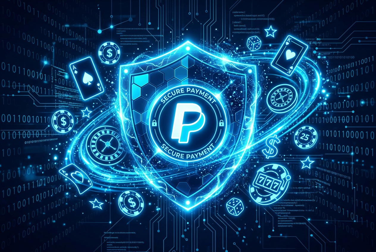 Moderní zabezpečená platební brána PayPal pro online kasino platby